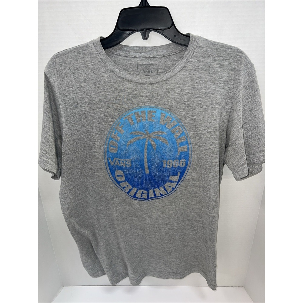 Vans Shirt Men's Medium Gray Short Sleeve Off The Wall